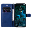 For iPhone 12 Pro Max Solid Color Horizontal Flip Protective Leather Case with Holder & Card Slots & Wallet & Photo Frame & Lanyard(Blue)