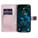 For iPhone 12 Pro Max Solid Color Horizontal Flip Protective Leather Case with Holder & Card Slots & Wallet & Photo Frame & Lanyard(Rose Gold)