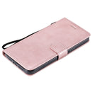 For iPhone 12 Pro Max Solid Color Horizontal Flip Protective Leather Case with Holder & Card Slots & Wallet & Photo Frame & Lanyard(Rose Gold)