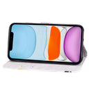 For iPhone 12 / 12 Pro 3D Painted Pattern Horizontal Flip Leather Case with Holder & Wallet & Card slot & Lanyard(Glasses Dog)