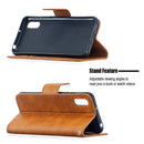 For Xiaomi Redmi 9A Retro Lambskin Texture Pure Color Horizontal Flip PU Leather Case with Holder & Card Slots & Wallet & Lanyard(Yellow)