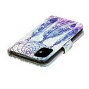 For iPhone 12 mini 3D Painted Pattern Horizontal Flip Leather Case with Holder & Wallet & Card slot & Lanyard(Feather Wind Chimes)
