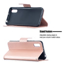 For Xiaomi Redmi 9A Two Butterflies Embossing Pattern Horizontal Flip Leather Case with Holder & Card Slot & Wallet & Lanyard(Rose Gold)