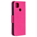 For Xiaomi Redmi 9C Two Butterflies Embossing Pattern Horizontal Flip Leather Case with Holder & Card Slot & Wallet & Lanyard(Rose Red)