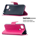 For Xiaomi Redmi 9C Two Butterflies Embossing Pattern Horizontal Flip Leather Case with Holder & Card Slot & Wallet & Lanyard(Rose Red)
