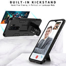 For Xiaomi Redmi Note 8 Pro Soldier Armor Shockproof TPU + PC Magnetic Protective Case with Holder(Red)