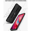 For Xiaomi Redmi Note 8 Pro Soldier Armor Shockproof TPU + PC Magnetic Protective Case with Holder(Blue)