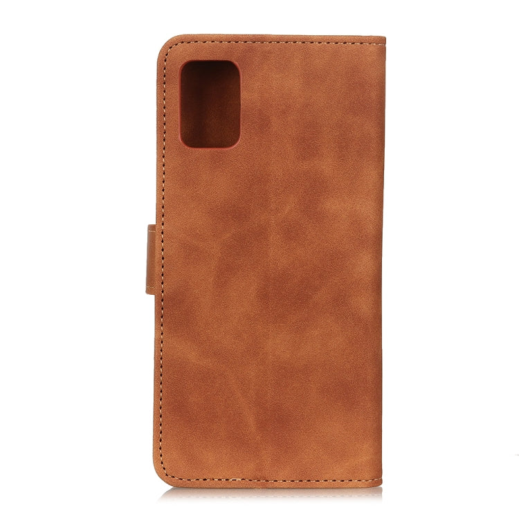 For Samsung Galaxy S20 FE 5G / S20 Fan Edition / S20 Lite KHAZNEH Retro Texture PU + TPU Horizontal Flip Leather Case with Holder & Card Slots & Wallet(Brown)
