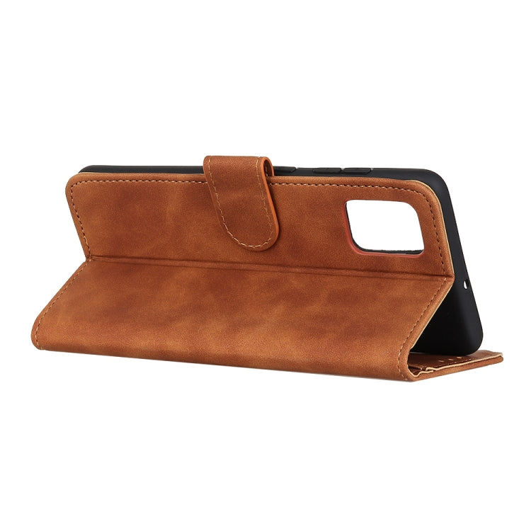 For Samsung Galaxy S20 FE 5G / S20 Fan Edition / S20 Lite KHAZNEH Retro Texture PU + TPU Horizontal Flip Leather Case with Holder & Card Slots & Wallet(Brown)