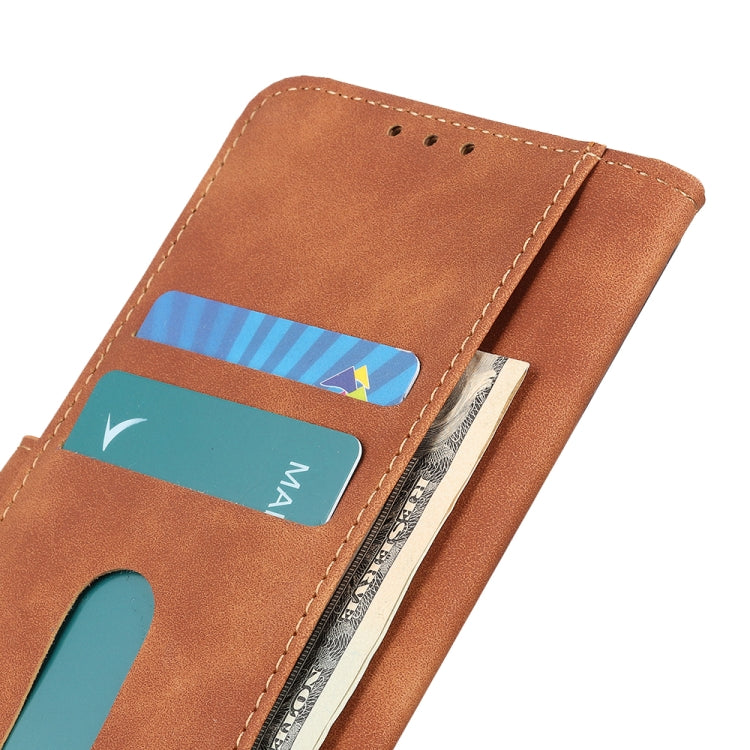 For Samsung Galaxy S20 FE 5G / S20 Fan Edition / S20 Lite KHAZNEH Retro Texture PU + TPU Horizontal Flip Leather Case with Holder & Card Slots & Wallet(Brown)