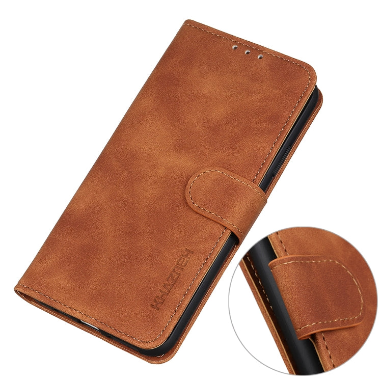 For Samsung Galaxy S20 FE 5G / S20 Fan Edition / S20 Lite KHAZNEH Retro Texture PU + TPU Horizontal Flip Leather Case with Holder & Card Slots & Wallet(Brown)
