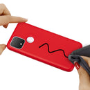 For Google Pixel 5 Pure Color Liquid Silicone Shockproof Full Coverage Case(Red)