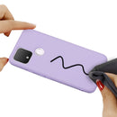 For Google Pixel 5 Pure Color Liquid Silicone Shockproof Full Coverage Case(Purple)