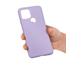 For Google Pixel 4a 5G Pure Color Liquid Silicone Shockproof Full Coverage Case(Purple)