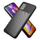 For Samsung Galaxy M31s Thunderbolt Shockproof TPU Protective Soft Case(Black)