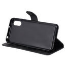 For Xiaomi Redmi 9A Fashion Calf Texture Zipper Horizontal Flip Leather Case with Stand & Card Slots & Wallet Function(Black)