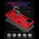 For Motorola Moto G 5G Plus Shockproof TPU + PC Protective Case with 360 Degree Rotating Holder(Silver)