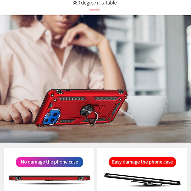 For Motorola Moto G 5G Plus Shockproof TPU + PC Protective Case with 360 Degree Rotating Holder(Gold)