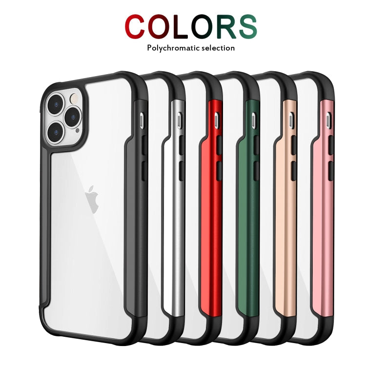 For iPhone 12 mini Iron Man Series Metal PC + TPU Protective Case(Black)