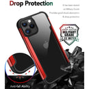 For iPhone 12 mini Iron Man Series Metal PC + TPU Protective Case(Black)