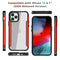 For iPhone 12 mini Iron Man Series Metal PC + TPU Protective Case(Silver)