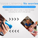 Mini SOS Alarm Voice Monitoring GPS Tracker Children GPS LBS Wifi Real-time Locator(White)