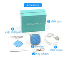Mini SOS Alarm Voice Monitoring GPS Tracker Children GPS LBS Wifi Real-time Locator(White)