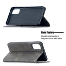 For OPPO Reno4 5G Rhombus Texture Horizontal Flip Magnetic Leather Case with Holder & Card Slots(Grey)
