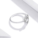 S925 Sterling Silver Dolphin Genie Women Open Ring Jewelry, Size:6