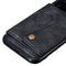 For iPhone 12 Pro Max Leather Protective Case with Holder & Card Slots(Black)