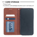 For iPhone 12 / 12 Pro Rhombus Texture Horizontal Flip Magnetic Leather Case with Holder & Card Slots(Brown)