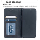 For iPhone 12 / 12 Pro Rhombus Texture Horizontal Flip Magnetic Leather Case with Holder & Card Slots(Black)