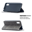 For Xiaomi Redmi 9A Rhombus Texture Horizontal Flip Magnetic Leather Case with Holder & Card Slots(Grey)