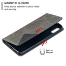 For Xiaomi Redmi 9A Rhombus Texture Horizontal Flip Magnetic Leather Case with Holder & Card Slots(Grey)
