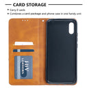 For Xiaomi Redmi 9A Rhombus Texture Horizontal Flip Magnetic Leather Case with Holder & Card Slots(Yellow)