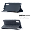 For Xiaomi Redmi 9A Rhombus Texture Horizontal Flip Magnetic Leather Case with Holder & Card Slots(Black)