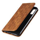 For Huawei Honor 9X Lite Lucky Flowers Embossing Pattern Magnetic Horizontal Flip Leather Case with Holder & Card Slots(Yellow Brown)