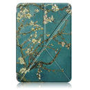 For Amazon Fire HD 8 (2020) Coloured Drawing Transformers Style Horizontal Flip Leather Case with Holder & Sleep / Wake-up Function(Apricot Flower)