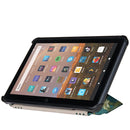 For Amazon Fire HD 8 (2020) Coloured Drawing Transformers Style Horizontal Flip Leather Case with Holder & Sleep / Wake-up Function(Apricot Flower)
