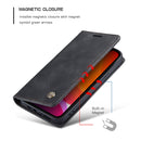 For iPhone 12 Pro Max CaseMe-013 Multifunctional Retro Frosted Horizontal Flip Leather Case with Card Slot & Holder & Wallet(Black)
