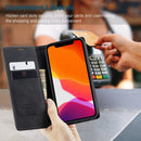 For iPhone 12 Pro Max CaseMe-013 Multifunctional Retro Frosted Horizontal Flip Leather Case with Card Slot & Holder & Wallet(Black)