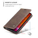 For iPhone 12 Pro Max CaseMe-013 Multifunctional Retro Frosted Horizontal Flip Leather Case with Card Slot & Holder & Wallet(Coffee)