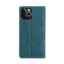 For iPhone 12 Pro Max CaseMe-013 Multifunctional Retro Frosted Horizontal Flip Leather Case with Card Slot & Holder & Wallet(Blue)