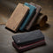 For iPhone 12 / 12 Pro CaseMe-013 Multifunctional Retro Frosted Horizontal Flip Leather Case with Card Slot & Holder & Wallet(Black)