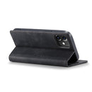 For iPhone 12 / 12 Pro CaseMe-013 Multifunctional Retro Frosted Horizontal Flip Leather Case with Card Slot & Holder & Wallet(Black)