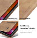 For iPhone 12 / 12 Pro CaseMe-013 Multifunctional Retro Frosted Horizontal Flip Leather Case with Card Slot & Holder & Wallet(Brown)