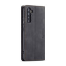 For OnePlus Nord CaseMe-013 Multifunctional Retro Frosted Horizontal Flip Leather Case with Card Slot & Holder & Wallet(Black)