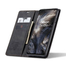 For OnePlus Nord CaseMe-013 Multifunctional Retro Frosted Horizontal Flip Leather Case with Card Slot & Holder & Wallet(Black)