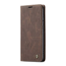 For OnePlus Nord CaseMe-013 Multifunctional Retro Frosted Horizontal Flip Leather Case with Card Slot & Holder & Wallet(Coffee)
