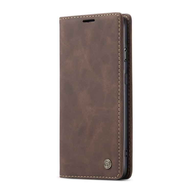 For OnePlus Nord CaseMe-013 Multifunctional Retro Frosted Horizontal Flip Leather Case with Card Slot & Holder & Wallet(Coffee)